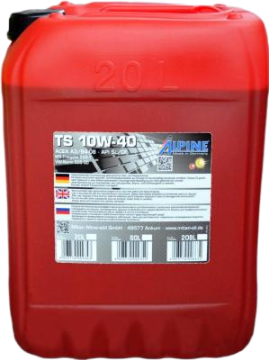 Моторное масло Alpine TS 10W-40, 20л